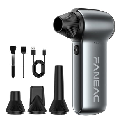 FANEAC Compressed Air Duster X115-130000RPM Ultra Power Electric Air Duster, 3-Speed Mini Dust Blower for Computer, Keyboard, Electronics Indoor and Outdoor