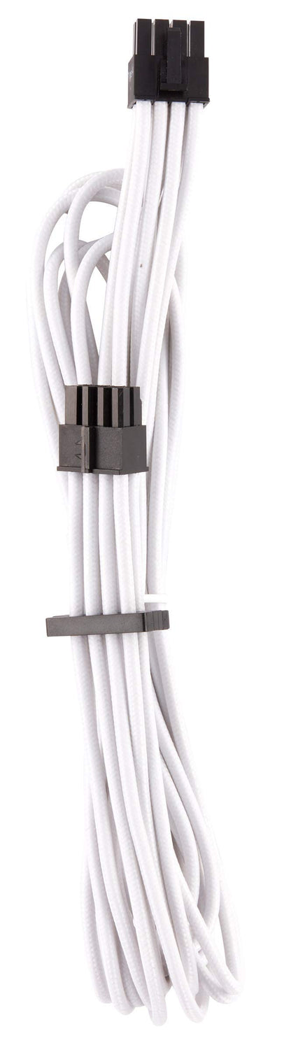 Corsair CP-8920217 Premium Individually Sleeved PSU Cables Starter Kit – Black, 2 Year Warranty, White