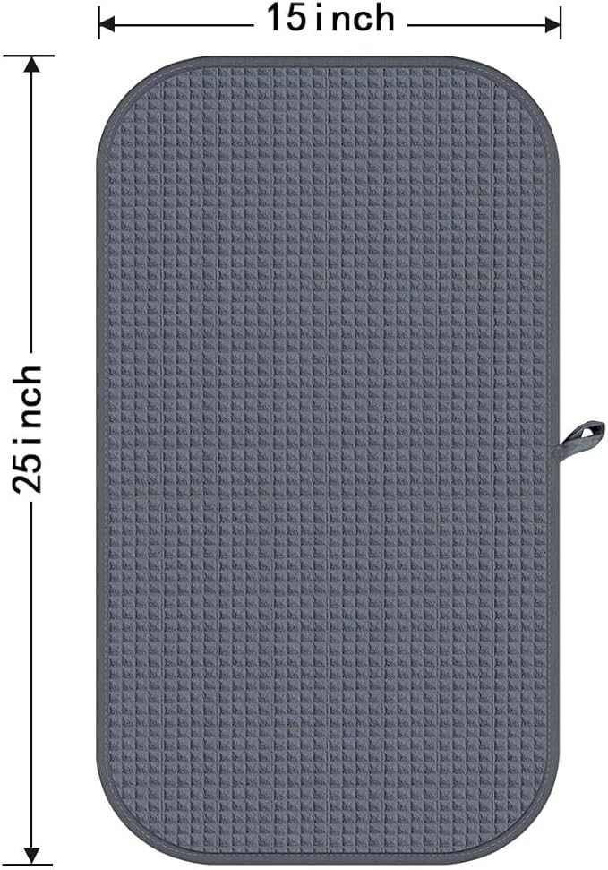 HOMEXCEL 4 Pack Microfiber Gym Towels Grey Fitness Towels Ultra Soft, Highly