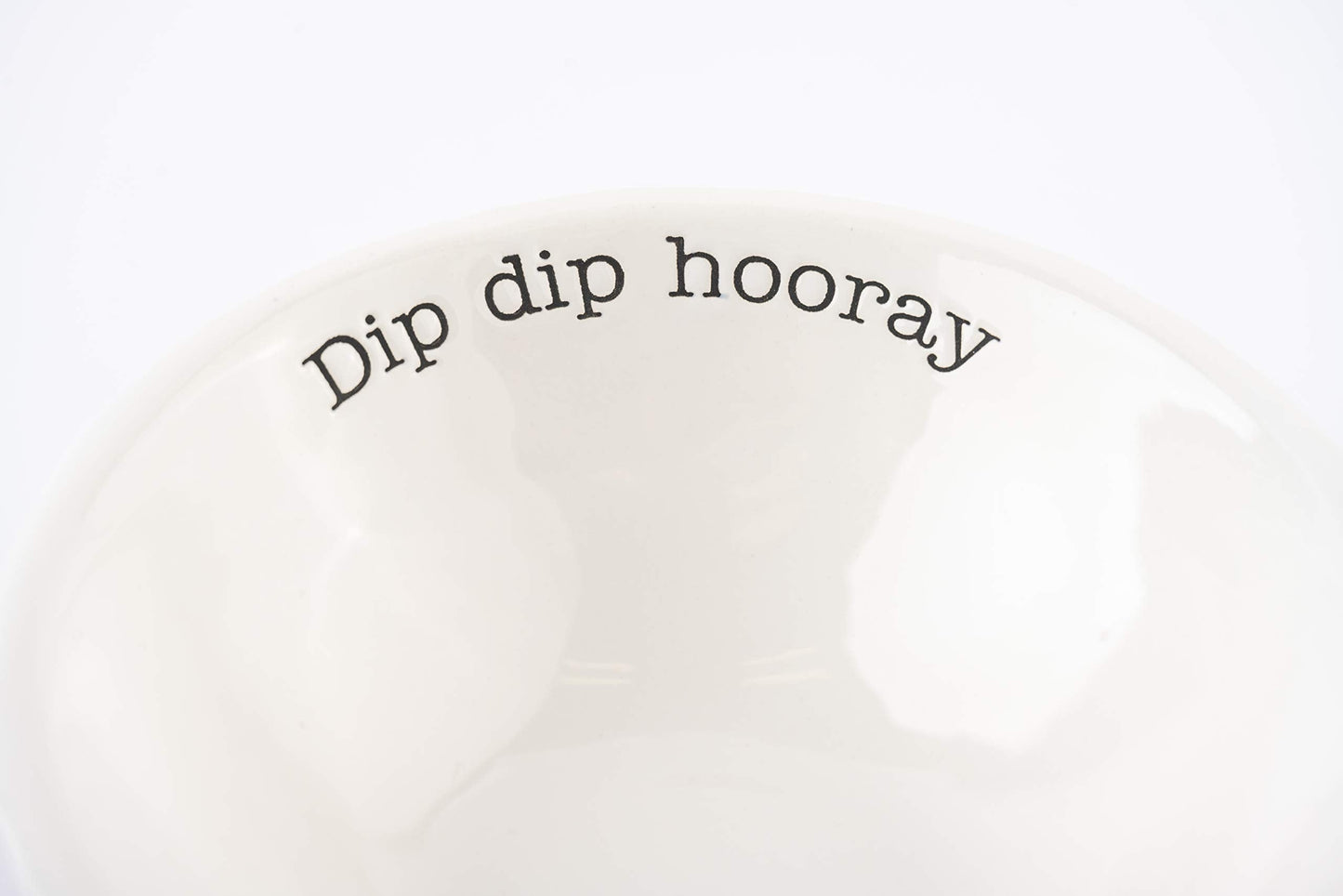 Mud Pie Dip Bowl Set, Hooray, 2" x 6"