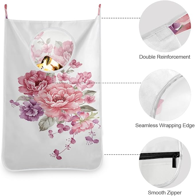 Hanging Laundry Hamper Floral