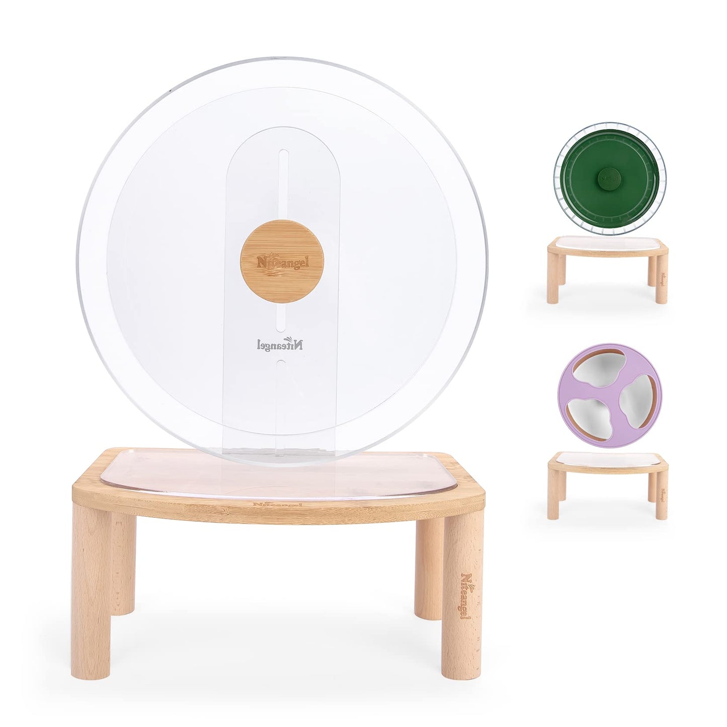 Niteangel Anti-Slide Hamster Wheel Platform - Fits for Niteangel Super-Silent Wheel | Acrylic Wheel | Wooden Wheel | Cloud Series Wheel