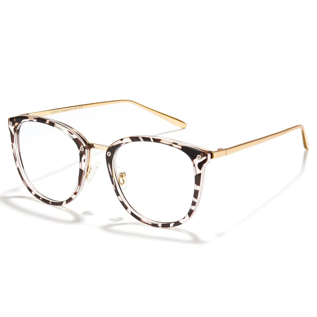 Cyxus Blue Light Glasses for Woman, Fashion Computer Glasses on Office Reduce Eye Strain Anti Migraine for Working Reading