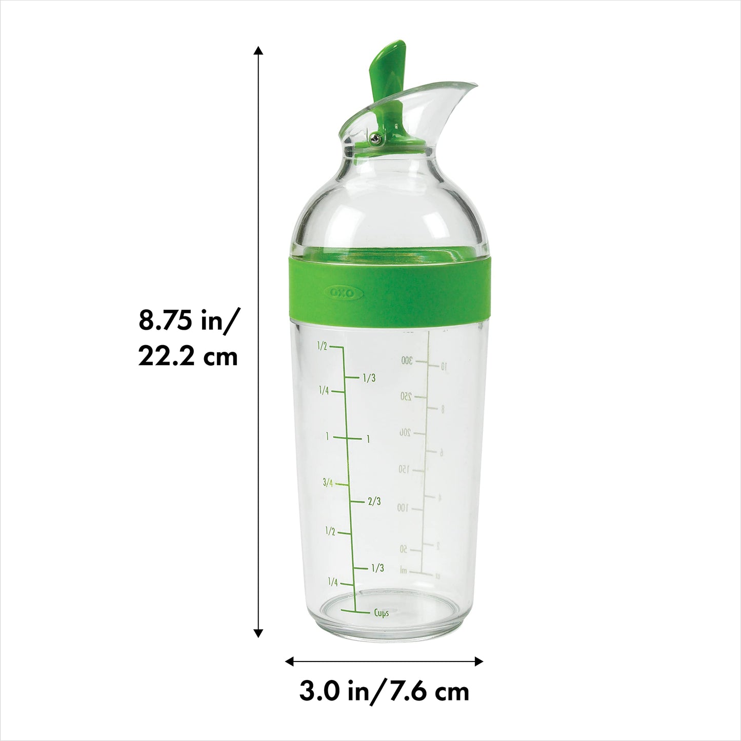 OXO Good Grips Salad Dressing Shaker - 350 ml - Green