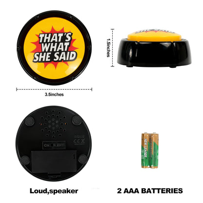 ysapualp That's What She Said Easy Button,Michael Scott Voice,Funny The Office Gifts,The Office TV Show Merchandise