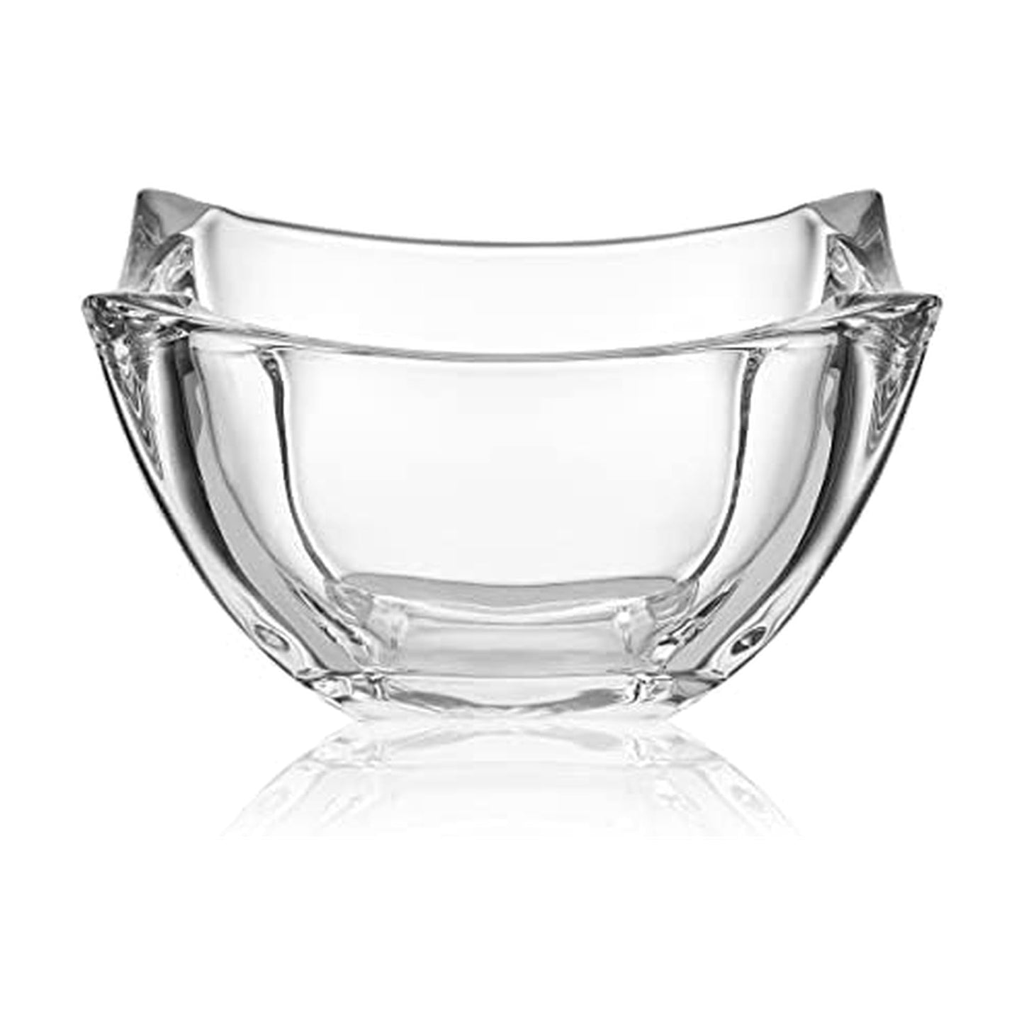 Mikasa Baron Crystal Square Bowl, 8 Inch