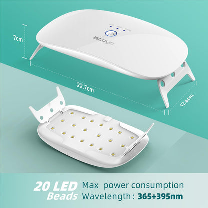 ISTOYO UV Light for Resin, Large Size Dual Wavelength and High Energy Value, UV Lamp for Curing Resin Molds, Jewelry Making, DIY Craft