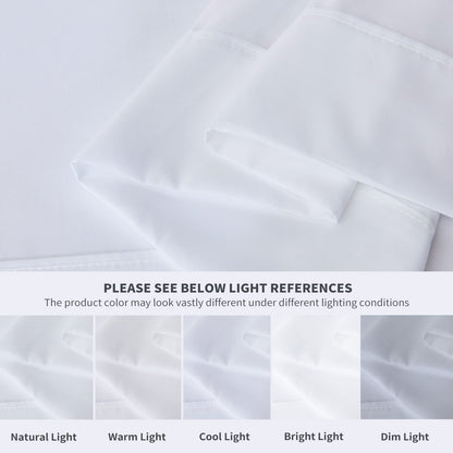 Maple&Stone Twin Flat Sheet 6 Pack,Premium Soft & Breathable,Brushed Microfiber Fabric,Anti-Shrinkage & Non-Fading,Bulk Flat Sheets Only Twin Size (White)