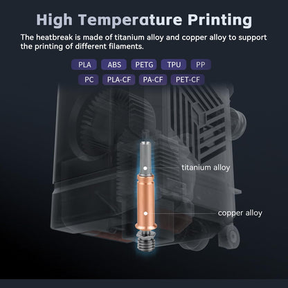 ANYCUBIC Kobra 3 Hotend 3D Printer Extruder Print Head with Silicone Sock 0.4mm Brass Nozzle 24V Ceramic Cartridge Heater Without Heat Sink for Kobra 3,Kobra 3 Combo 3D Printers