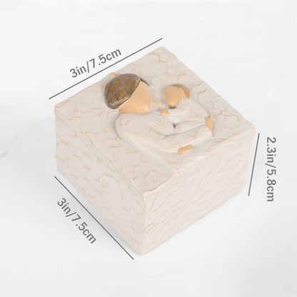 QIANLING New Grandma Gifts Keepsake Box - First Time Grandma Gifts, Mother’s Day Gift for Grandma, Birthday Gifts for Grandmother, Jewelry & Small Treasures Decorative Keepsake Box
