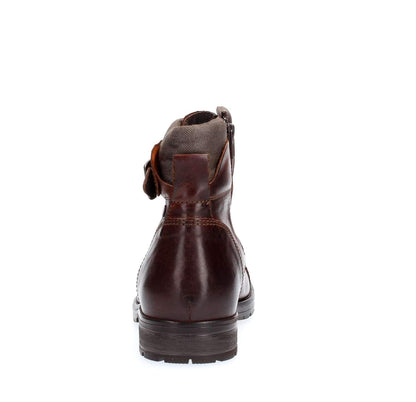 JACK & JONES Jfwalbany Leather Brown Stone Sts, Men’s Biker Boots, Brown, 9 UK (43 EU)