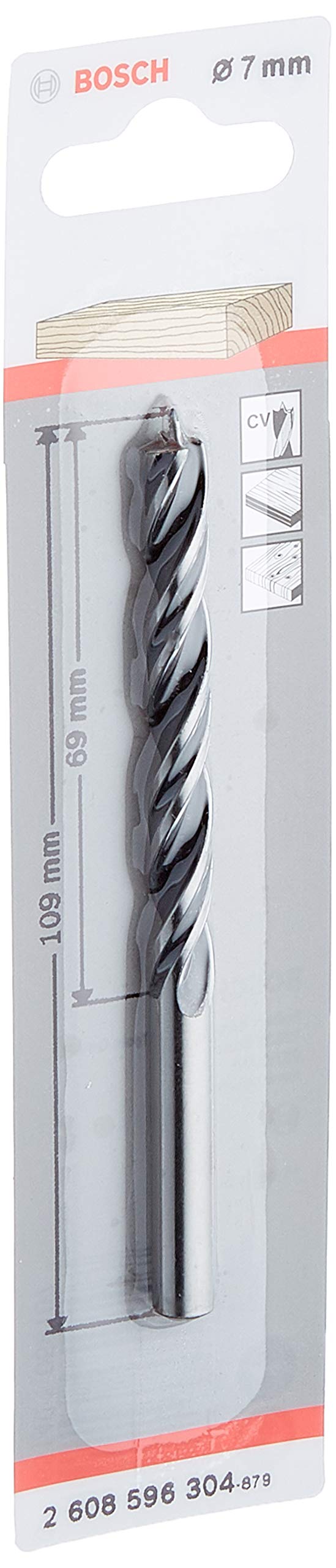 Bosch Professional Brad Point Drill Bit (for wood, Ø 7 mm, accessories rotary drills)