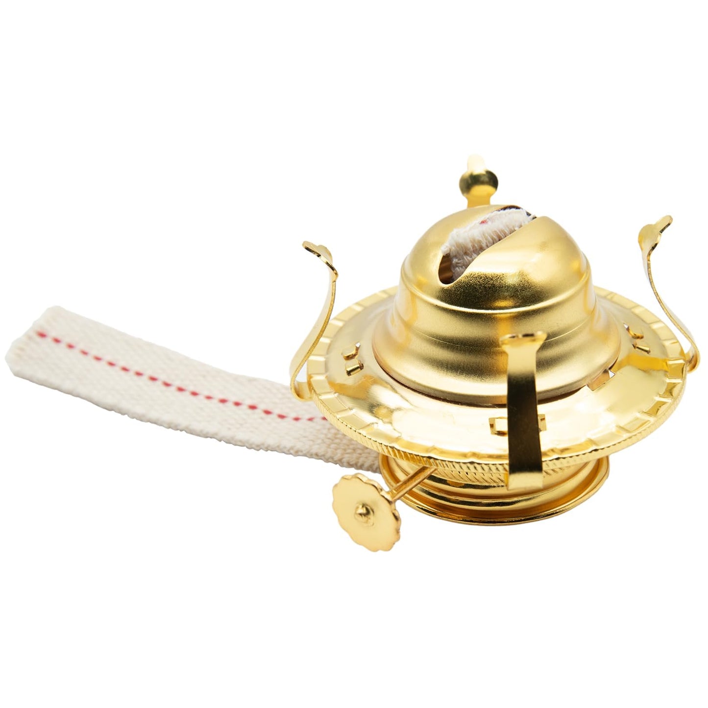 HAJXZH 1 PCS Oil Lamp Replacement Burner Gold Oil Lamp Chimney Holder for Most Vintage Hurricane Lantern