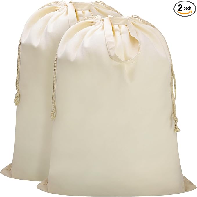 Canvas Laundry Bag 33"Wx 35"H, Thick Canvas Laundry Bag