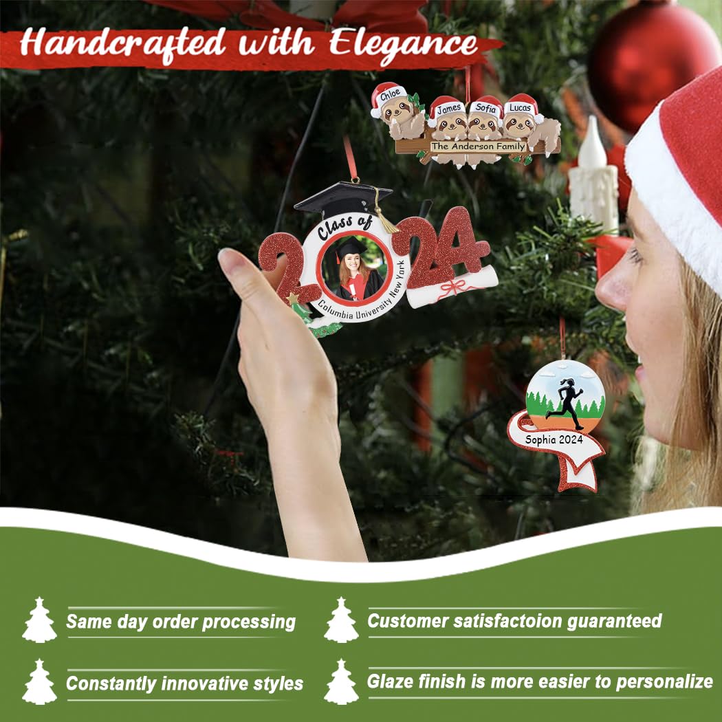 House Family of 5 Christmas Ornament - Personalized Family of 5 Ornament 2025 - First Christmas in New Home Ornaments - Unique Keepsake Gift for Tree Decorations