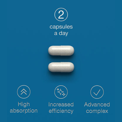 Magnesium Glycinate Supplement - 1500mg Magnesium Bisglycinate Capsules with Zinc & Vitamin B6-120 Tablets High Strength Complex - 300mg Chelated Supplement with Zinc - Advanced Absorption - UK Made