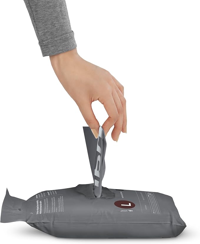 simplehuman Code L 40 Count, Genuine Custom Fit Liners, Drawstring Trash Bags