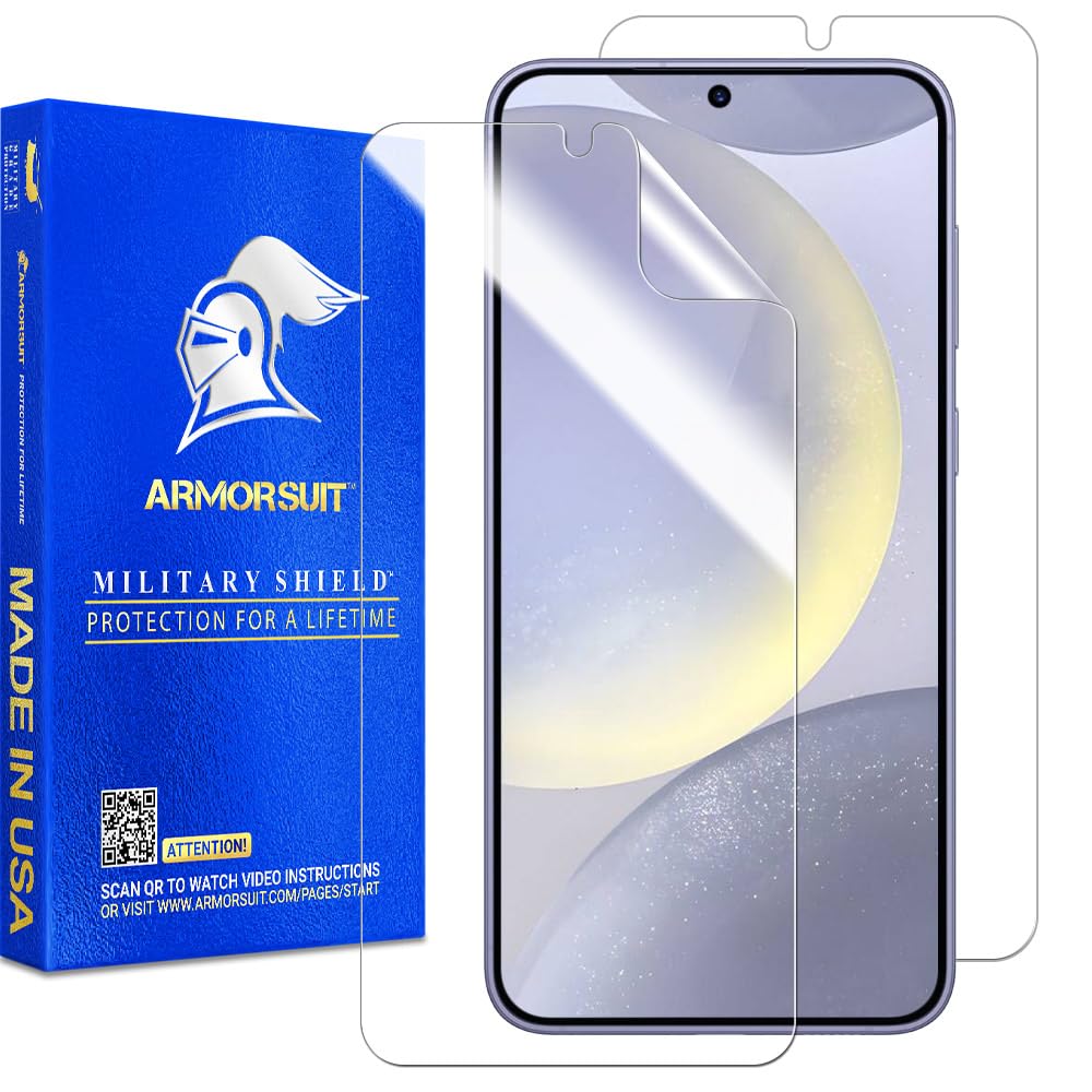 ArmorSuit 2 Pack for Samsung Galaxy S24 Ultra Screen Protector (6.8") Case Friendly MilitaryShield HD Clear Film - Made in USA