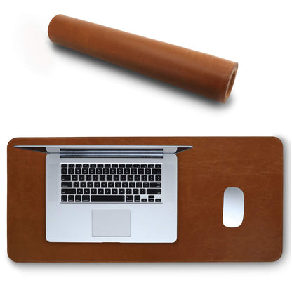 LONDO Leather Mousepad - Extended Desk Mat - Smooth Surface & Non-Slip Base
