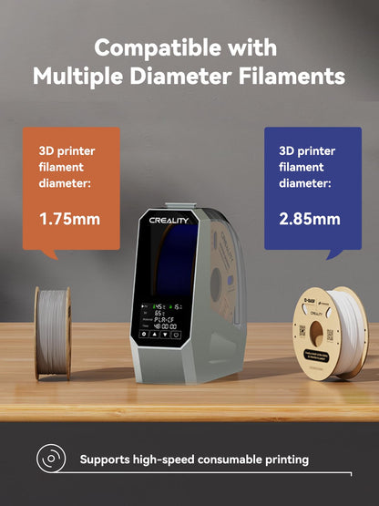 Creality Space PI Filament Dryer, 3D Printer Dryer Box with 360° Heating, Upgraded Filament Dehydrator for PLA ABS PETG TPU 1.75/2.85 mm