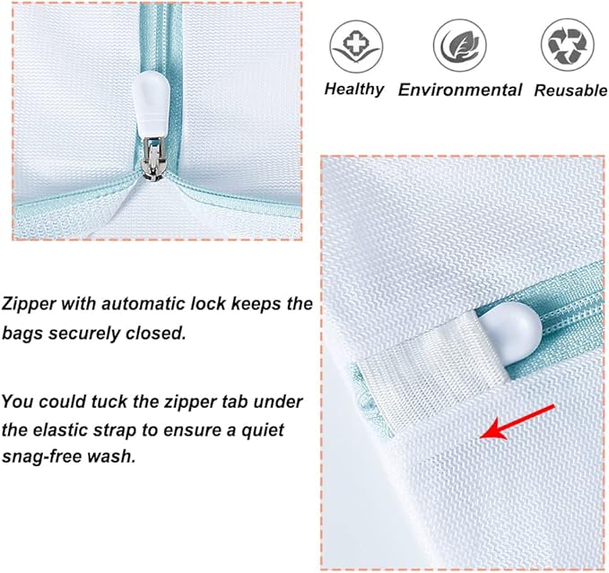 Tenn Well 3PCS Mesh Laundry Bags, 20 x 23 Inches Large Lingerie Bags