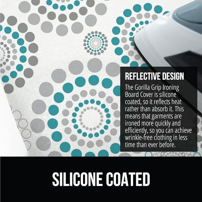 GORILLA GRIP The Original Ironing Board Cover and Pad, Silicone Coating