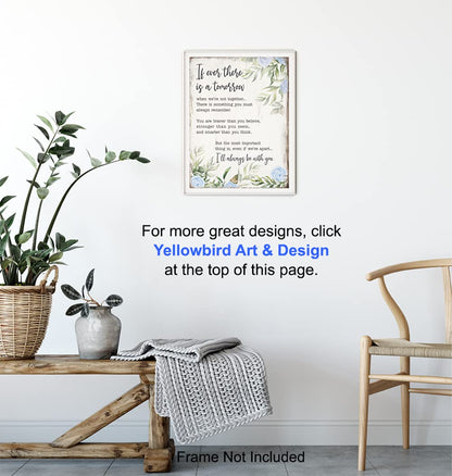 A. A. Milne Quotes Motivational Wall Art - Inspirational Positive Quotes Posters - Uplifting Encouragement Gifts for Women - Rustic Country Bohemian Encouraging Boho Wall Decor Saying 8x10