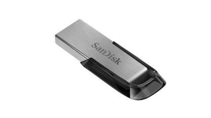 SanDisk 128GB Ultra Flair USB 3.0 Flash Drive USB stick, Memory stick with transfer speeds up to 150 MB/s, Password protection, Durable, Sleek Metal Casing Silver/Black