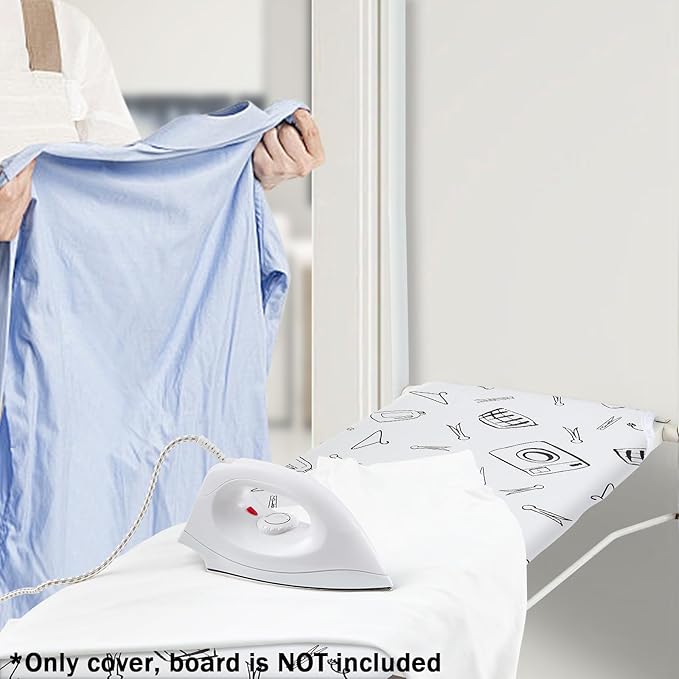 Seiritex Over The Door Ironing Board Cover 14 x 42 inch, Thick Padding and Heat