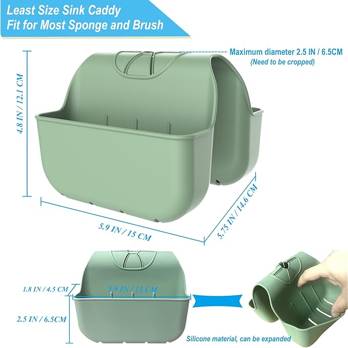 Hanging Silicone Sponge Holder for Kitchen Sink