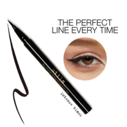 Stila All Day Waterproof Liquid Eye Liner, Easy To Use Eyeliner Pen, Smudge and Transfer Proof, Liner Stays On All Day and Night, Goes On Smoothly Without Skipping, Smudging or Pulling