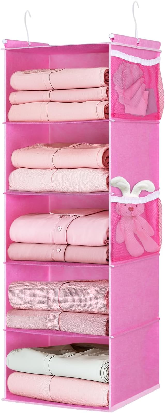 MAX Houser 5-Shelf Hanging Closet Organizer, Hanging Storage Shelves