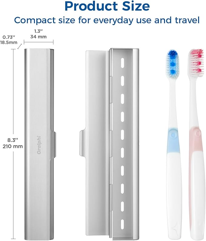 Aluminum Toothbrush Travel Case