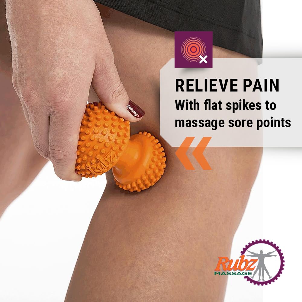 Due North Foot Rubz Hand & Back Massage Ball - Relieve Pain from Plantar Fasciitis, Tight Muscles & Sore Feet - Massage Tool