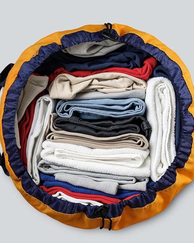 Laundry Bag with Shoulder Straps and Mesh Pocket Laundry Backpack Large