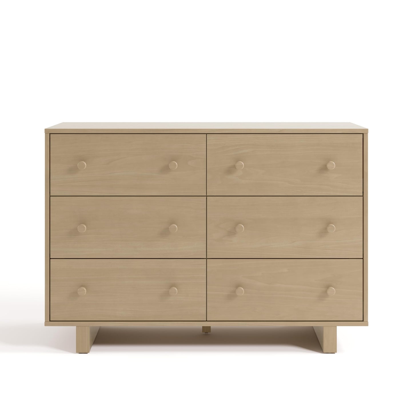 Storkcraft Texas 6 Drawer Dresser (Driftwood) – GREENGUARD Gold Certified Baby Dresser, Interlocking Drawer System for Nursery & Kids’ Bedroom, Brown Chest for Kids Bedroom, Nursery Storage
