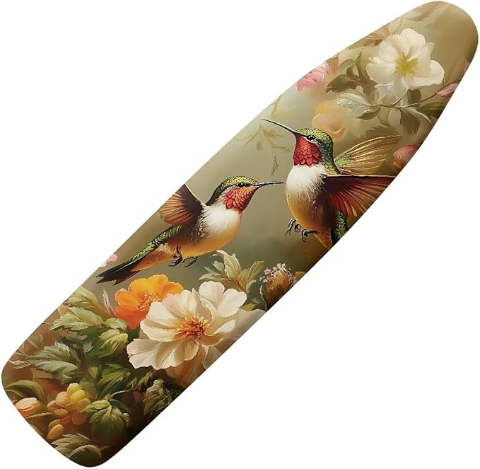 Hummingbird Floral Ironing Board Cover Heat Resistance and Resist Scorching