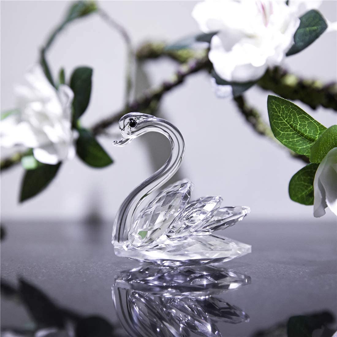 H&D HYALINE & DORA Crystal Glass Animal Figurines Cute Collection Paperweight