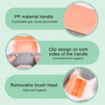 Magic Window Track Cleaner, 2025 New Groove Cleaning Brush Tools Set, Hand-held Window Track Cleaner Brushes Tools for Window lides Gaps Tile Lines Shutter Car Vents (Mix, 3PCS)