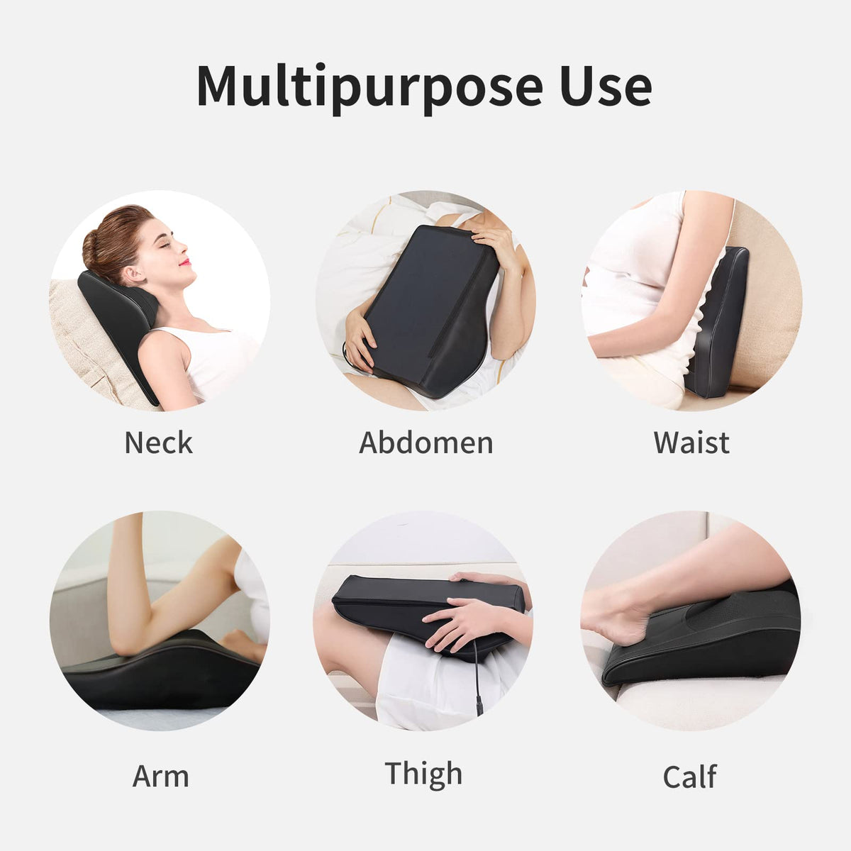Neck Back Massager with Heat, FSA HSA Eligible, Adjustable Cordless Electric Massagers, 3D Shiatsu Deep Tissue Kneading Massage Pillow, Gifts for Men Women Mom Dad for Pain Relief