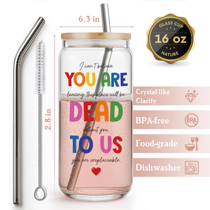 Niyorayna Funny Coworker Farewell Gifts for Women,Gifts for Coworker Leaving,Going Away, Goodbye, New Job Presents for Friends,Bestie,Boss,Coworker,Collegue, You Are Dead to Us Mug-40