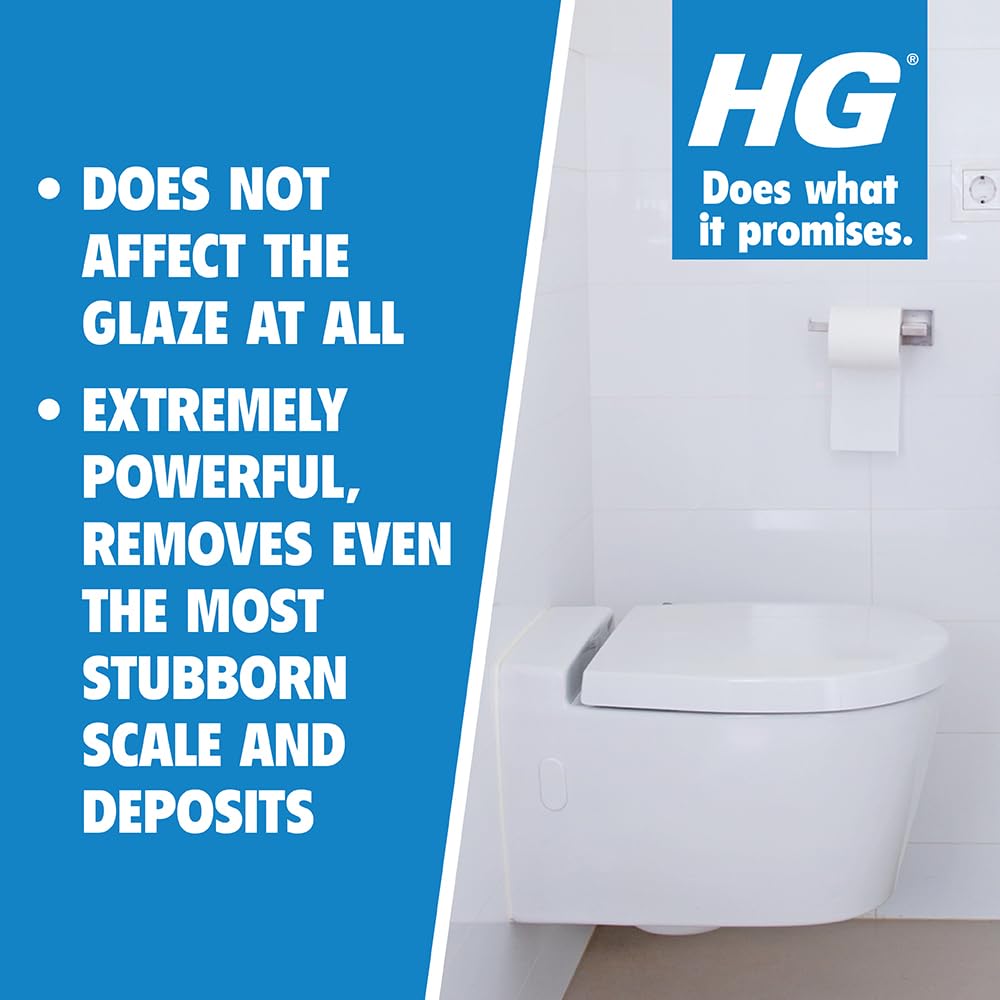 HG Toilet Cleaner Gel Super Powerful, Limescale & Stain Remover – 500ml