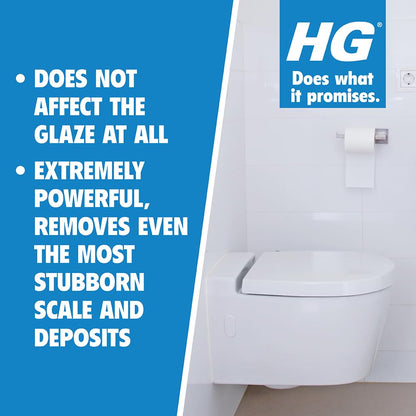 HG Toilet Cleaner Gel Super Powerful, Limescale & Stain Remover – 500ml