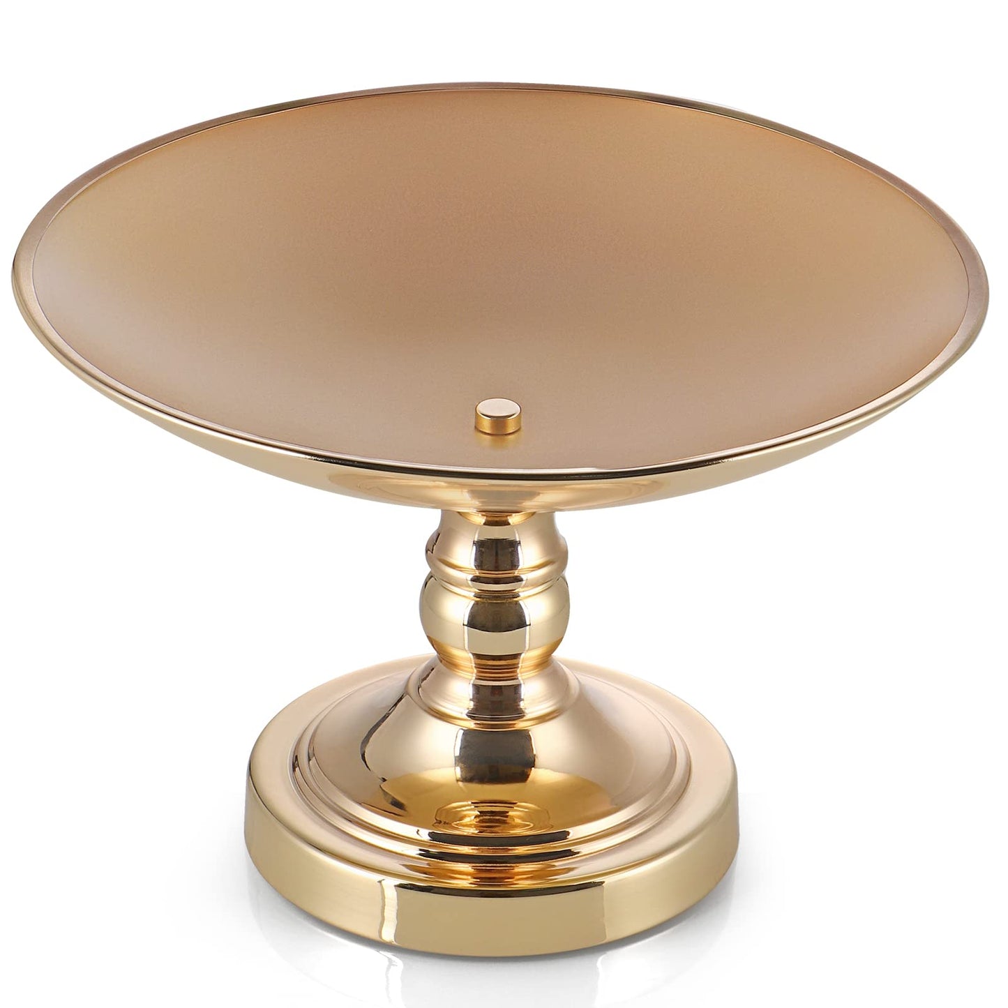 MDLUU 11.8”Large Centerpiece Holder Bowl, Decorative Footed Bowl, Pedestal Fruit Tray for Dining Room Table, Coffee Table, Living Room Decor, 11.8''Dia.×8.6''H (Gold)