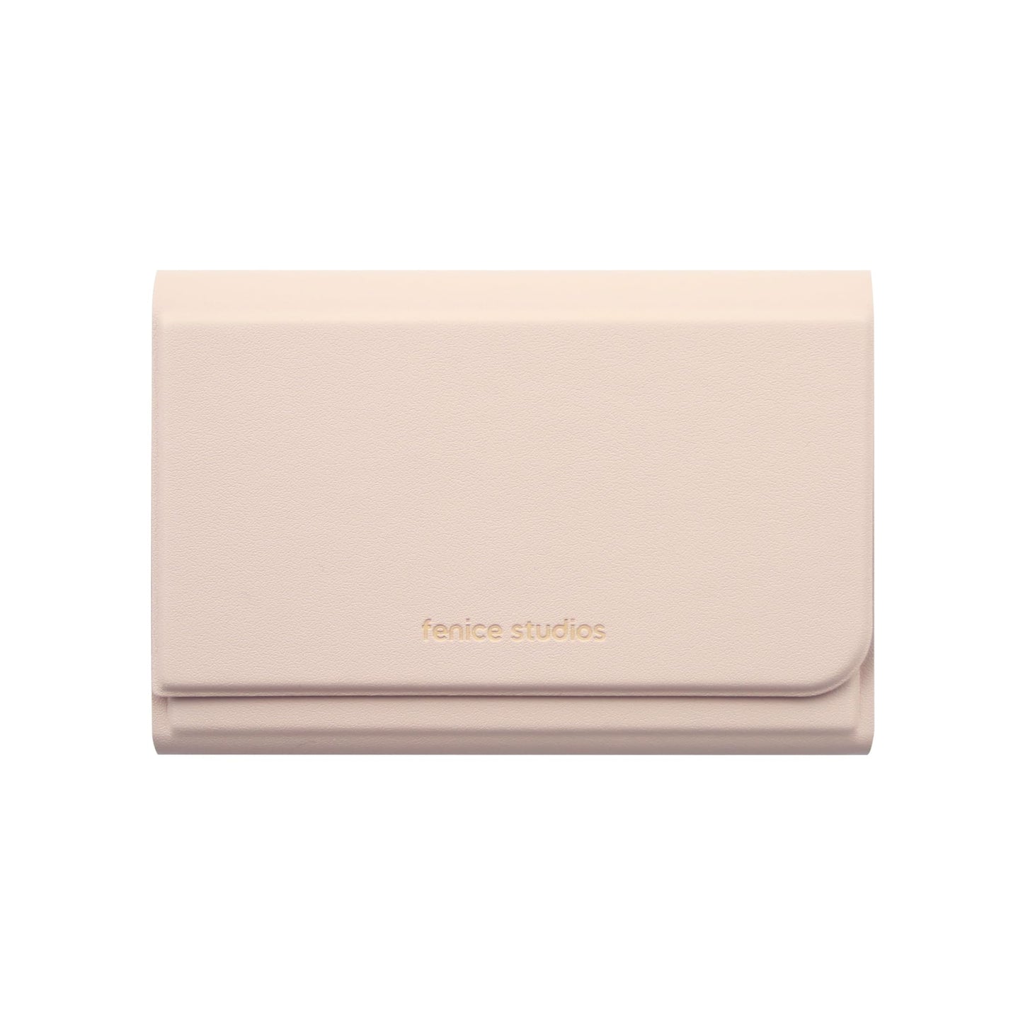 Fenice Name Card Holder Wallet Durable Vegan Eco PU Leather with Slim Minimalist Look for Men & Women (INDIE PINK)