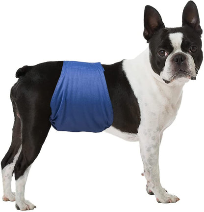 LeerKing Leakproof Dog Diapers 3 Pack Reusable Male Dog Belly Bands Nappies for Incontinence,L