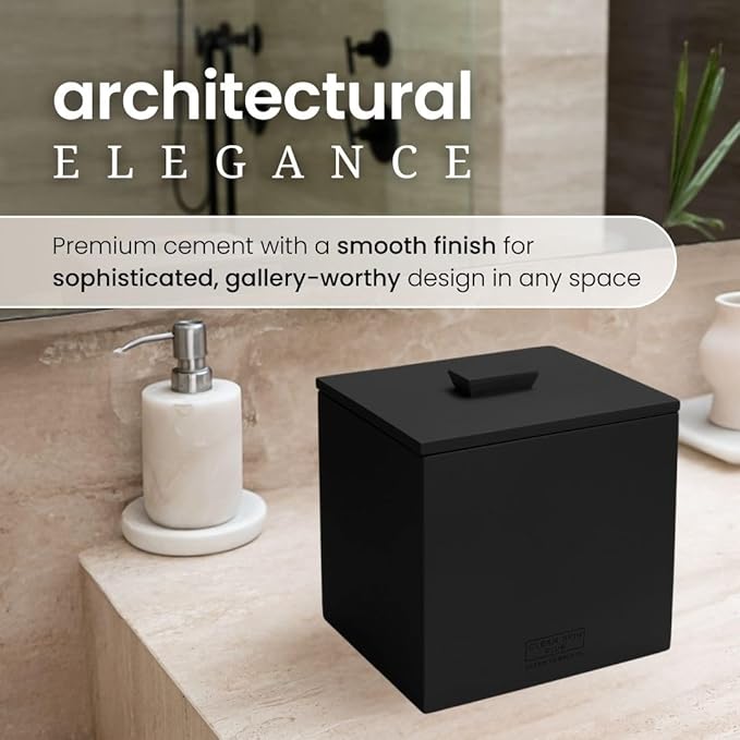 CLEAN SKIN CLUB Cement Box for 50 Disposable Clean Towels XL, Concrete