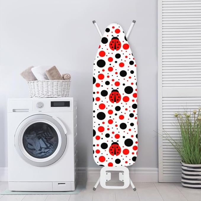Cartoon Ladybug Ironing Board Cover 15x54 Inch Cute Lady Bug Iron Board Cover