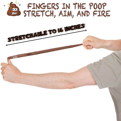 Poop Slingshot 12pcs Fake Poop Toys for Kids Stocking Stuffers, Funny Gag Gifts Bulk Party Favors Game Prizes, Sticky Poo Emotion Fidget Toys for Kids Age 3-5-7 4-8-12 Year Old Boys Girls Teens Adults