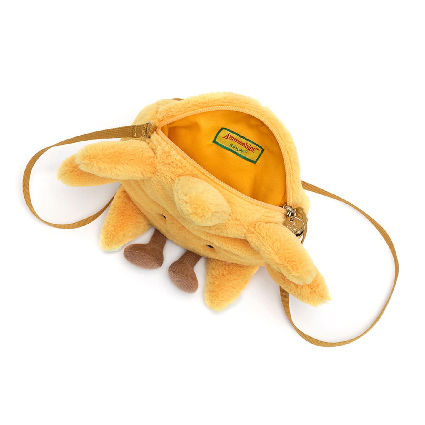 Jellycat Amuseables Sun Plush Bag, 10 inches - Crossbody and Shoulder Purse - Fun and Unique Handbag